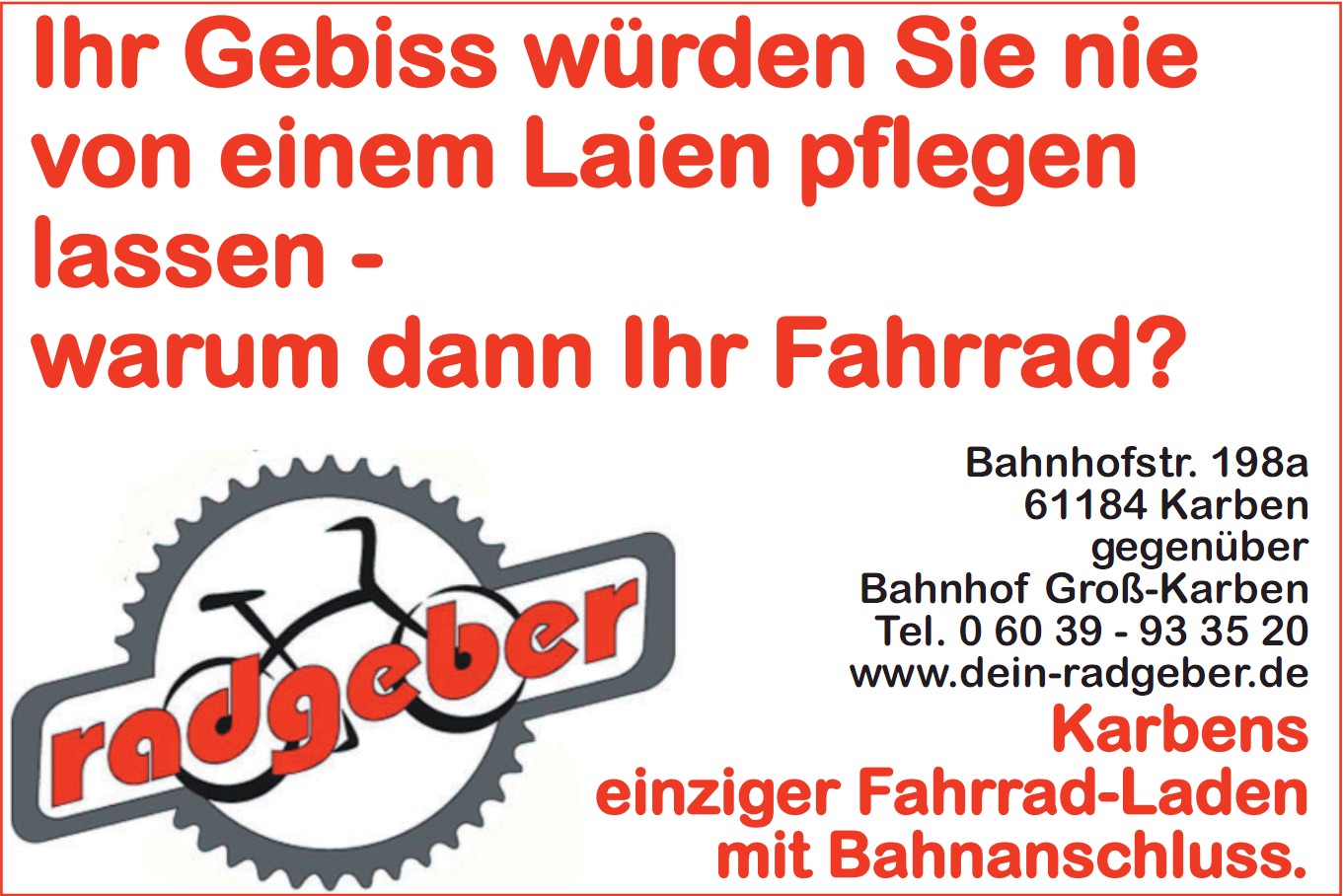 Werbung: Radgeber